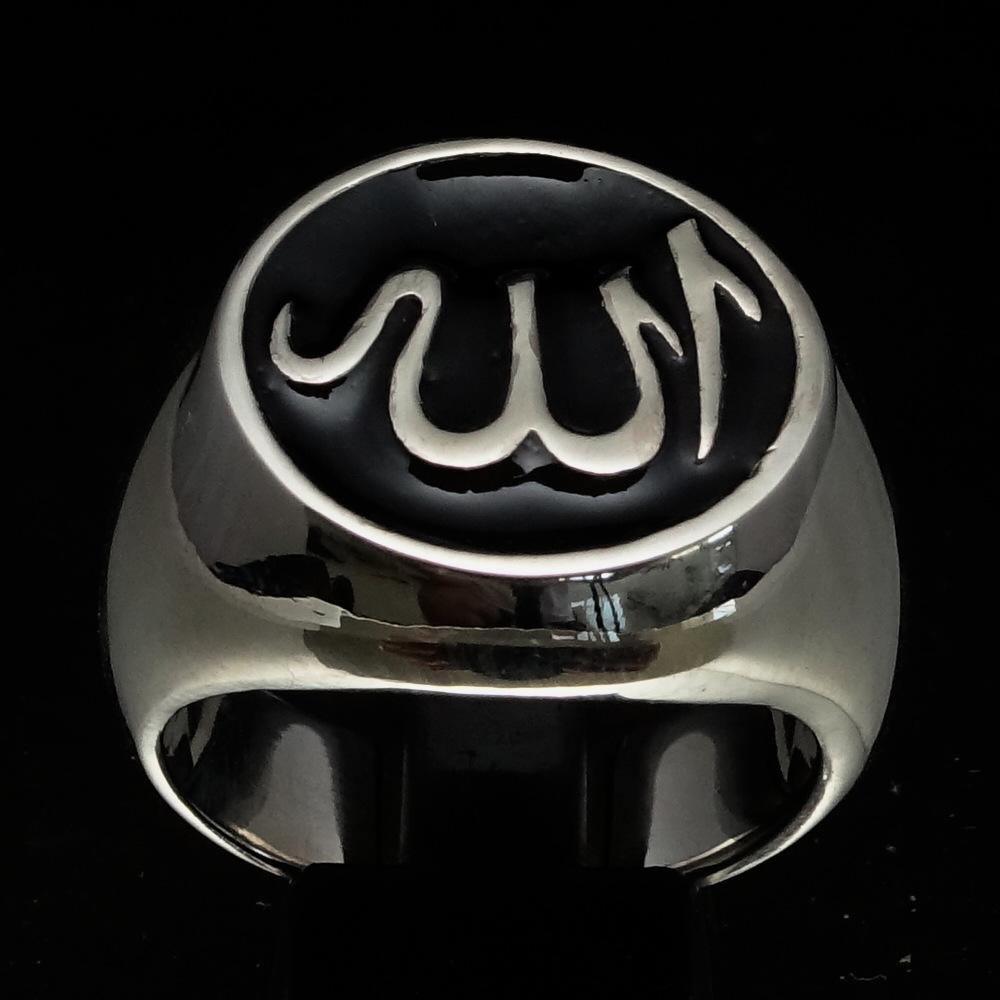 Allah Ring – Black | Islamic Ring in Sterling Silver 925-0