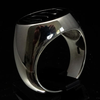 Allah Ring – Black | Islamic Ring in Sterling Silver 925-3