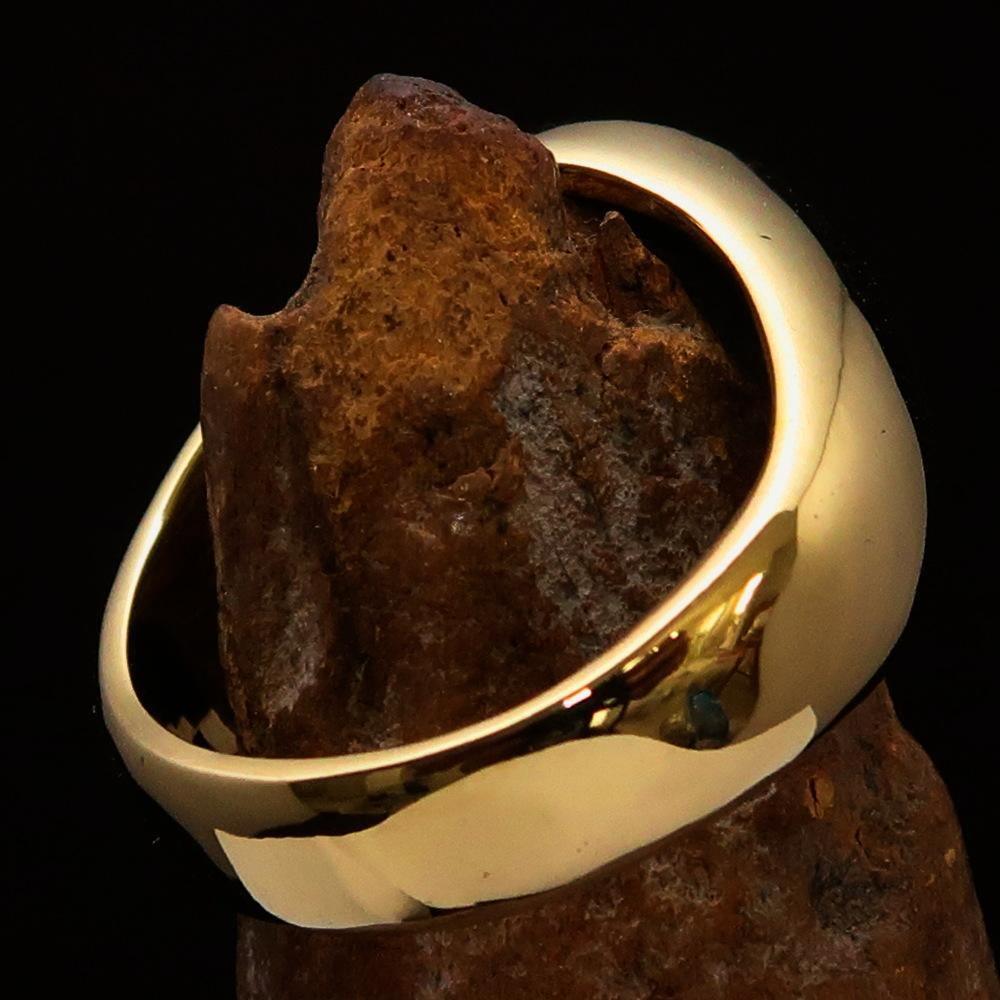 Allah Ring – Green | Islamic Ring in Solid Brass-4