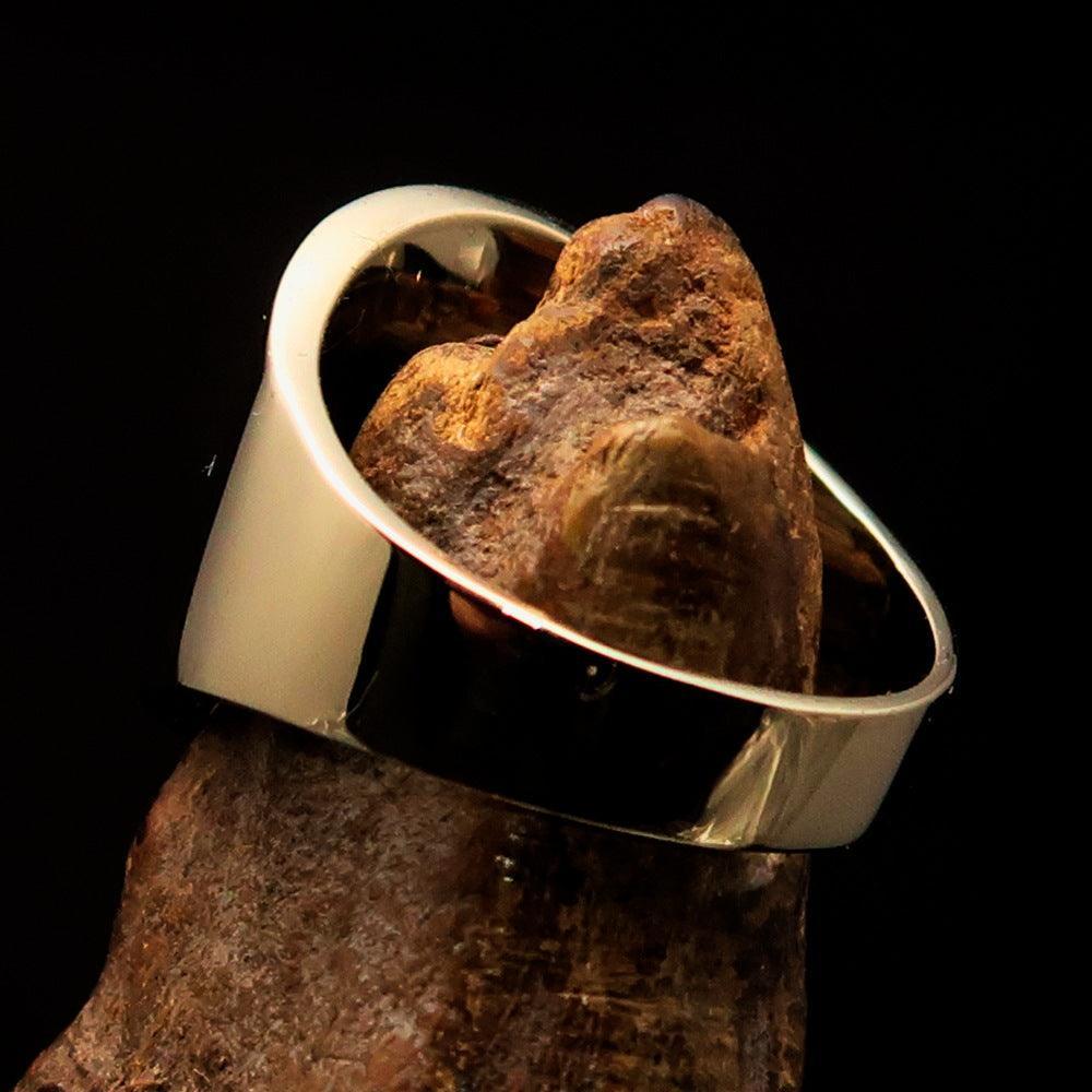 Muhammad ﷺ Ring – Red | Islamic Brass Ring Inspired by the Sunnah-3